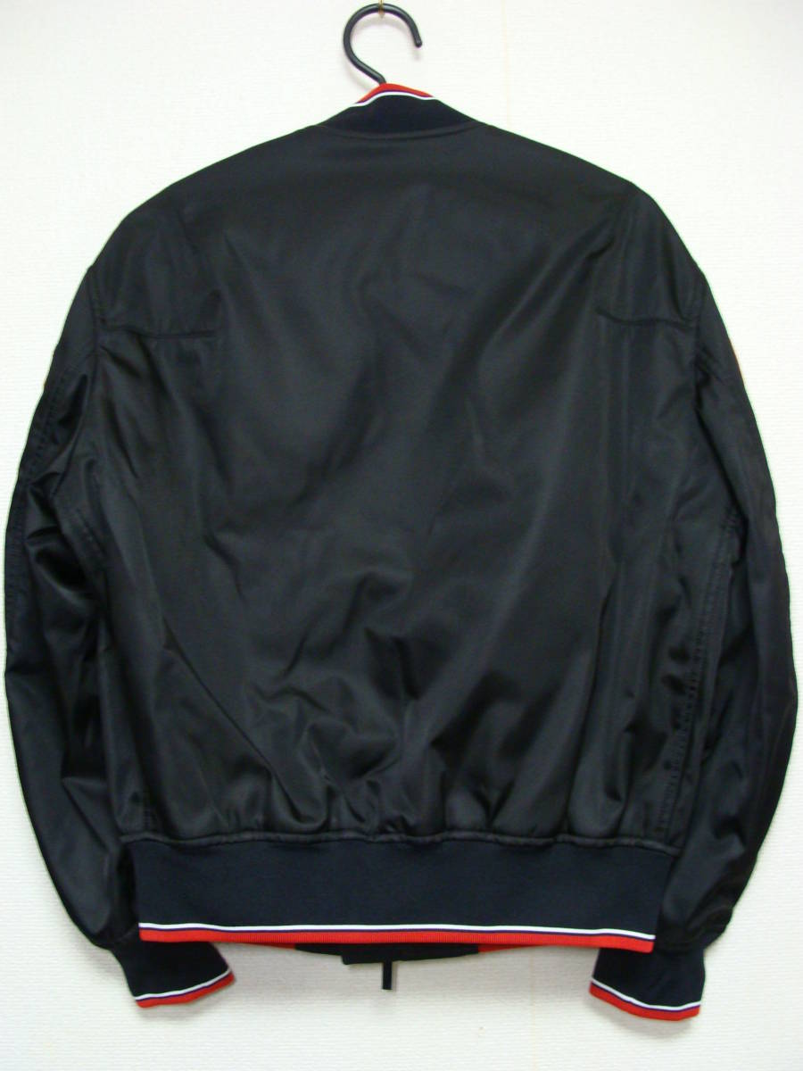 Dior HOMME ディオール オム 袖 薔薇 刺繍 ワッペン ナイロン MA-1