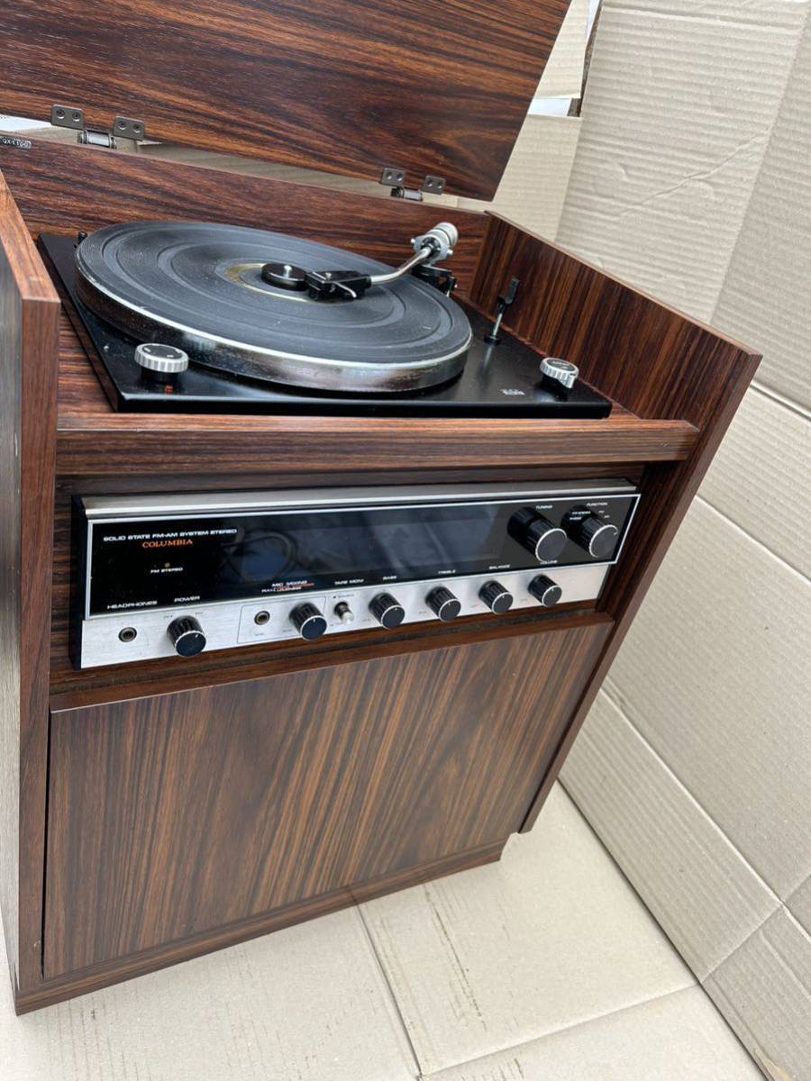 Yahoo!オークション - コロムビア Columbia 昭和 レトロ 家具調レコー