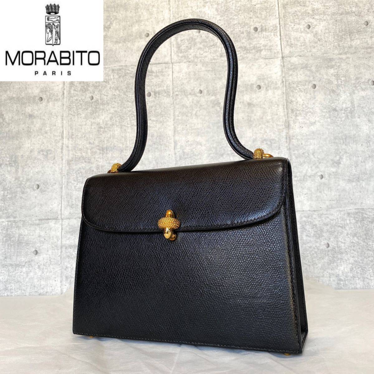 美品 MORABITO TRAVIATA トラヴィアータ モラビト ブラック 黒 カーフ