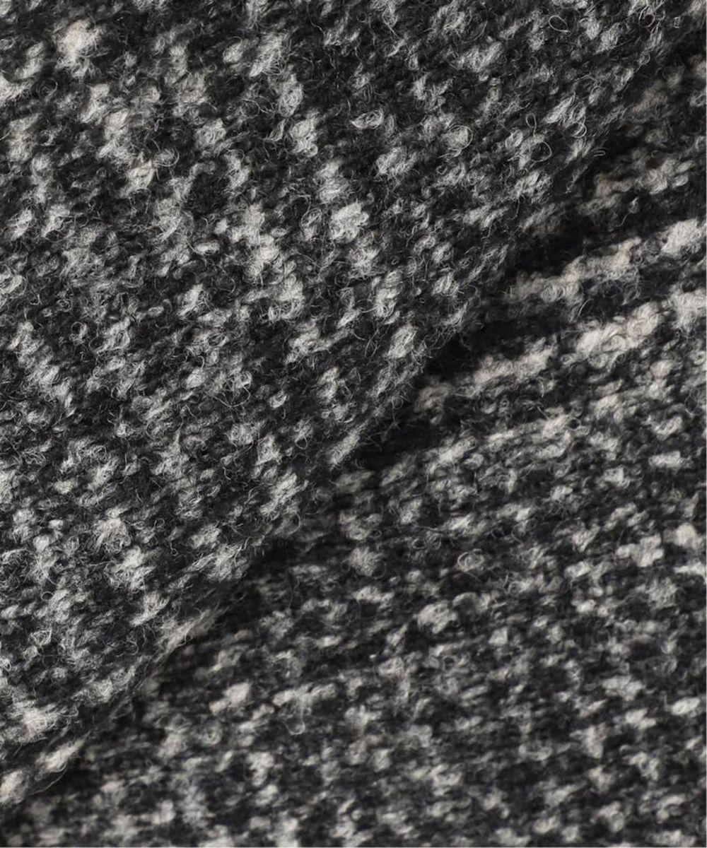 Spick and Span Wスライバーチェックハーフコート ブラック 38