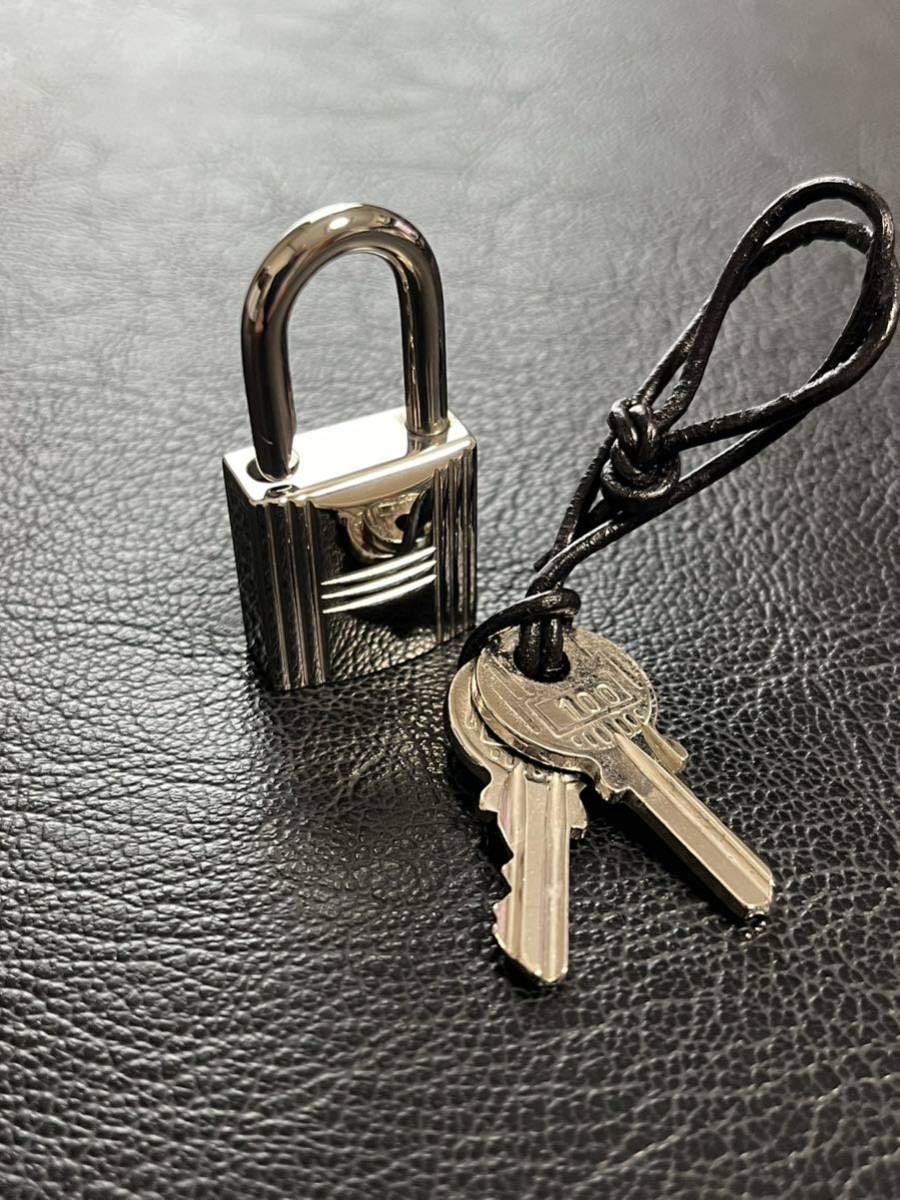 極美品 HERMES エルメス カデナ パドロック 南京錠 鍵 100 鍵2本付 未