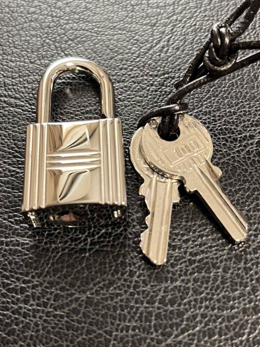 極美品 HERMES エルメス カデナ パドロック 南京錠 鍵 100 鍵2本付 未