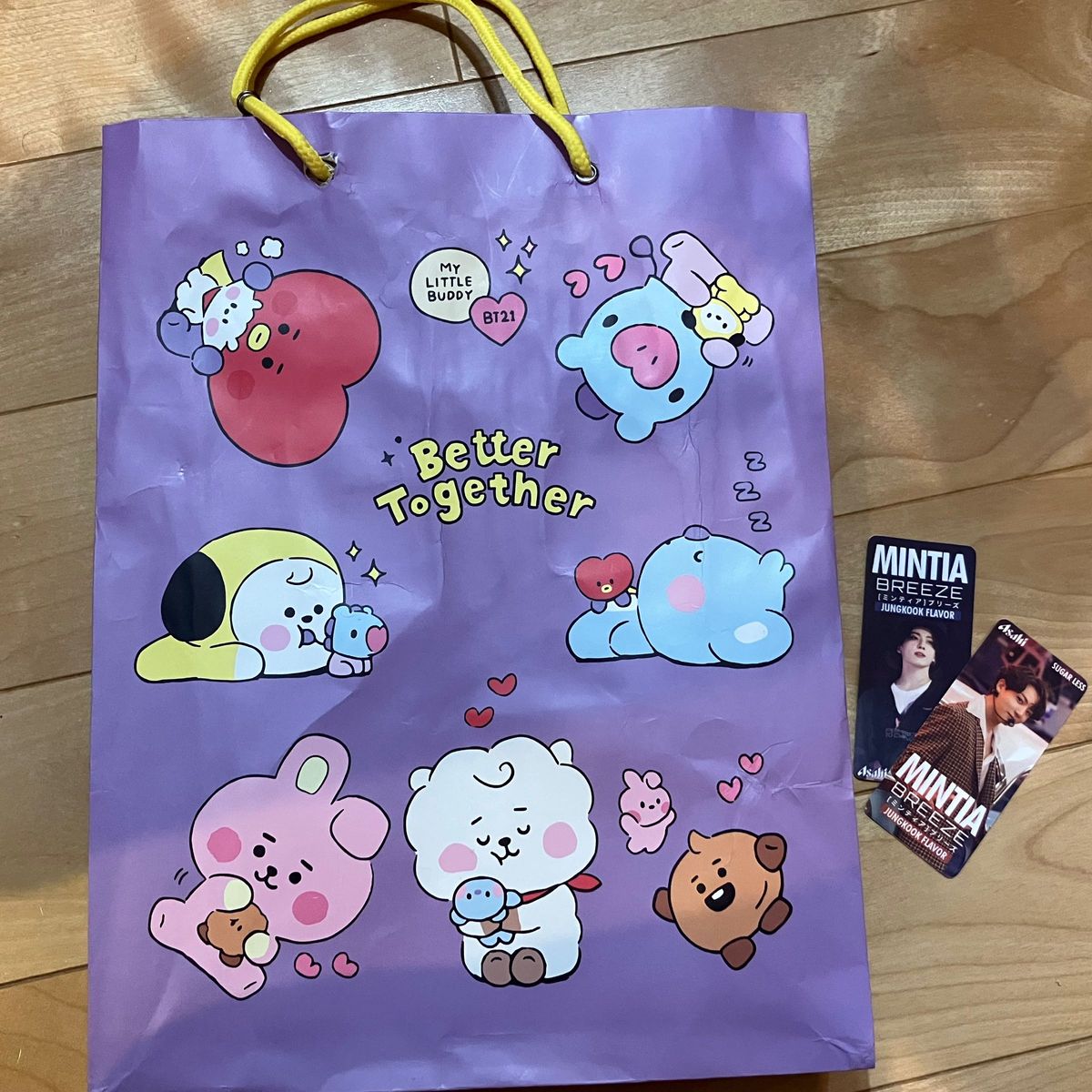 BTS バンタン 紙袋 ショッパー&ミンティアシール2枚セット｜Yahoo
