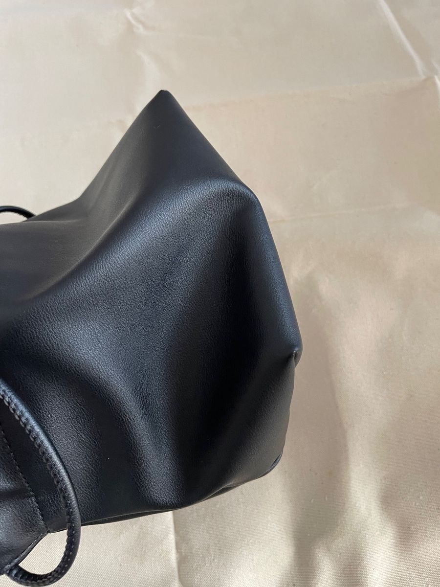 WCJ ソフトエコレザー巾着バッグ ブラック 若槻千夏｜Yahoo!フリマ（旧