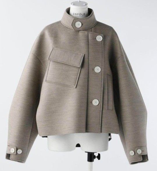 定価61600円】ENFOLD エンフォルド ウールボンディングショートコート