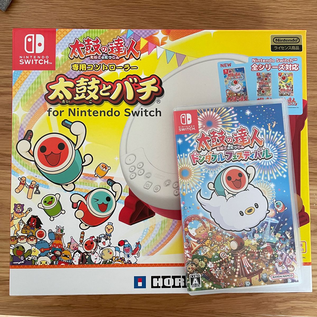3回使用】太鼓の達人 ドンダフルフェスティバル タタコンセット Switch