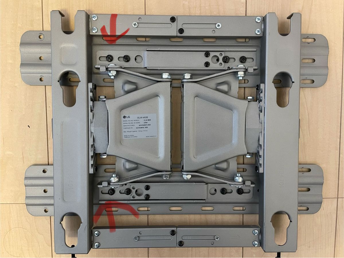 LGエレクトロニクス 壁掛け金具 EZスリムマウント OLW480B 純正品