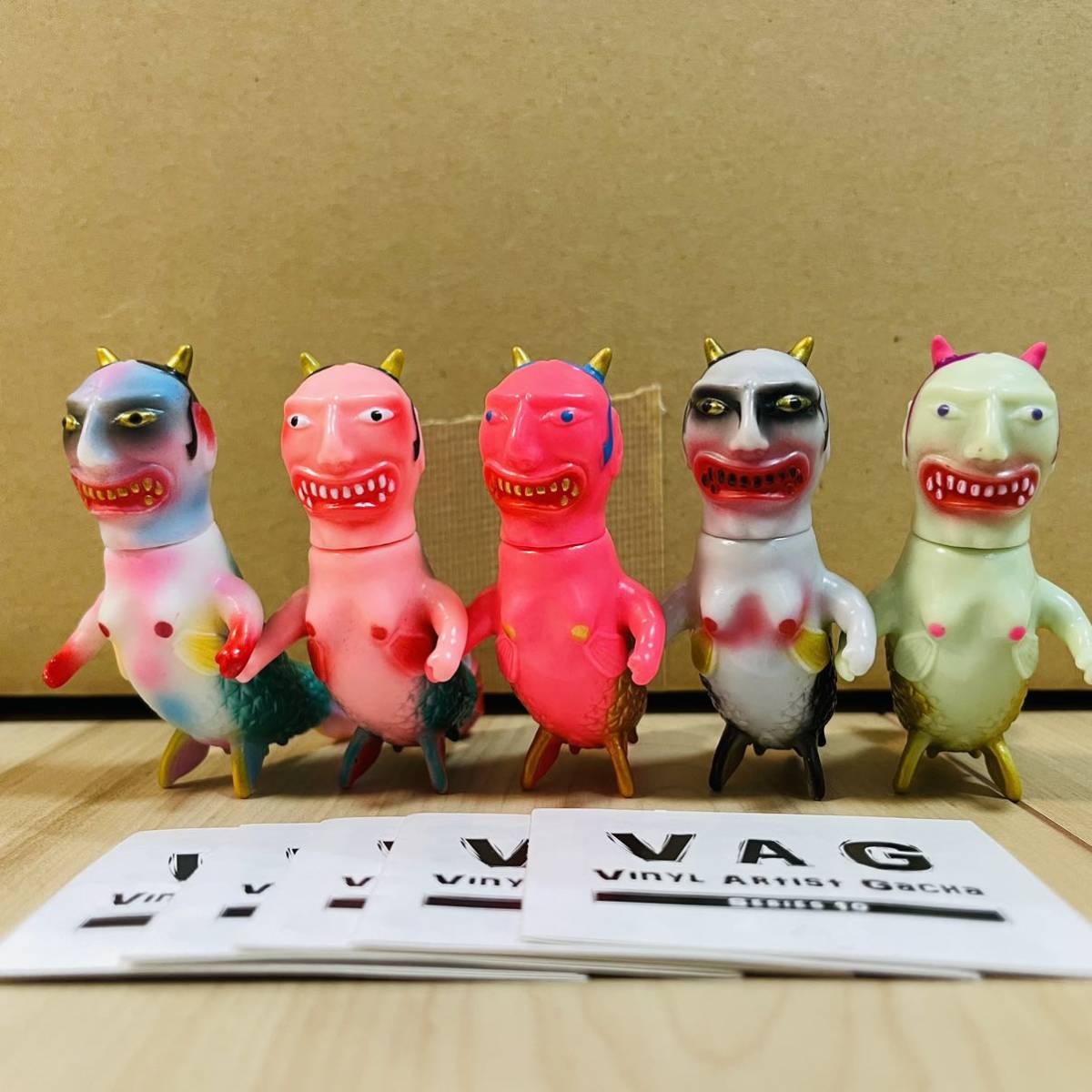 VAG ナマナリ人魚 5体セット VINYL ARTIST GACHA SERIES 10 BLOOD GUTS