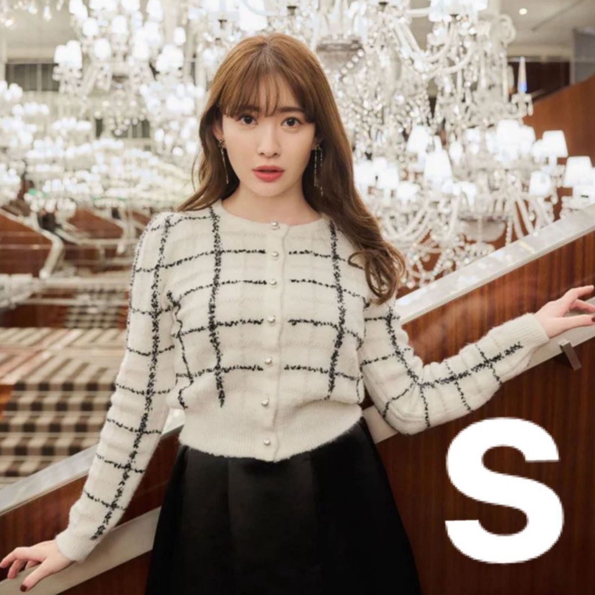 Bouncy Check Knit Pullover Her lip to ハーリップトゥ ホリデー