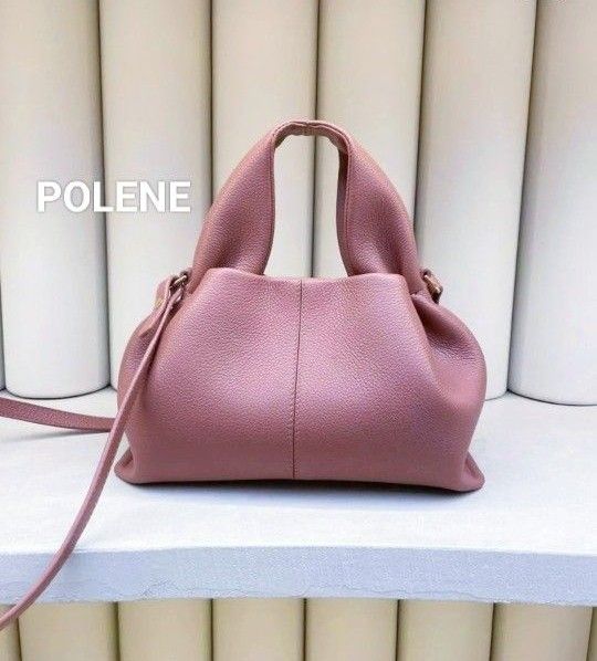 POLENE ポレーヌ Numero Neuf Mini パウダー ピンク ハンドバッグ