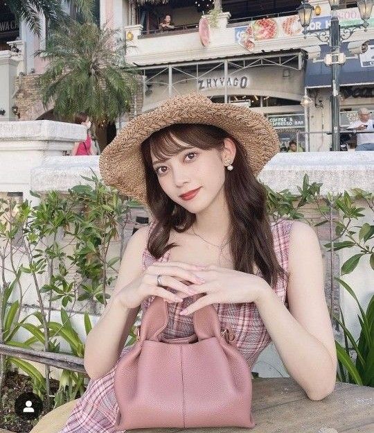 POLENE ポレーヌ Numero Neuf Mini パウダー ピンク ハンドバッグ