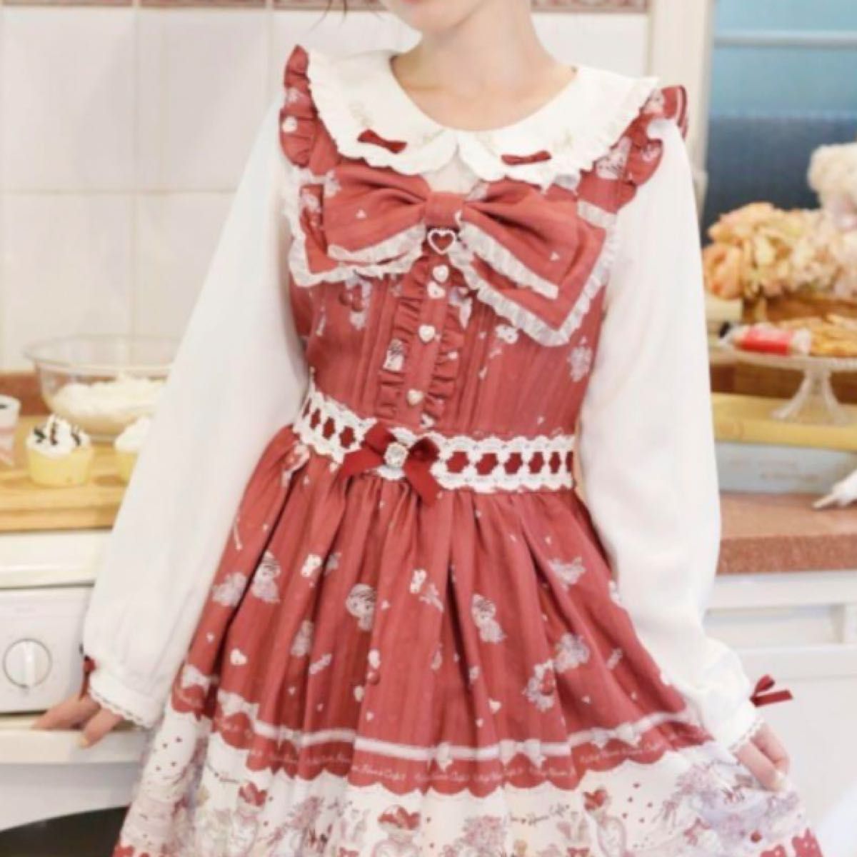 LIZLISA Whip Bear Home Cafe柄ワンピース｜Yahoo!フリマ（旧PayPay