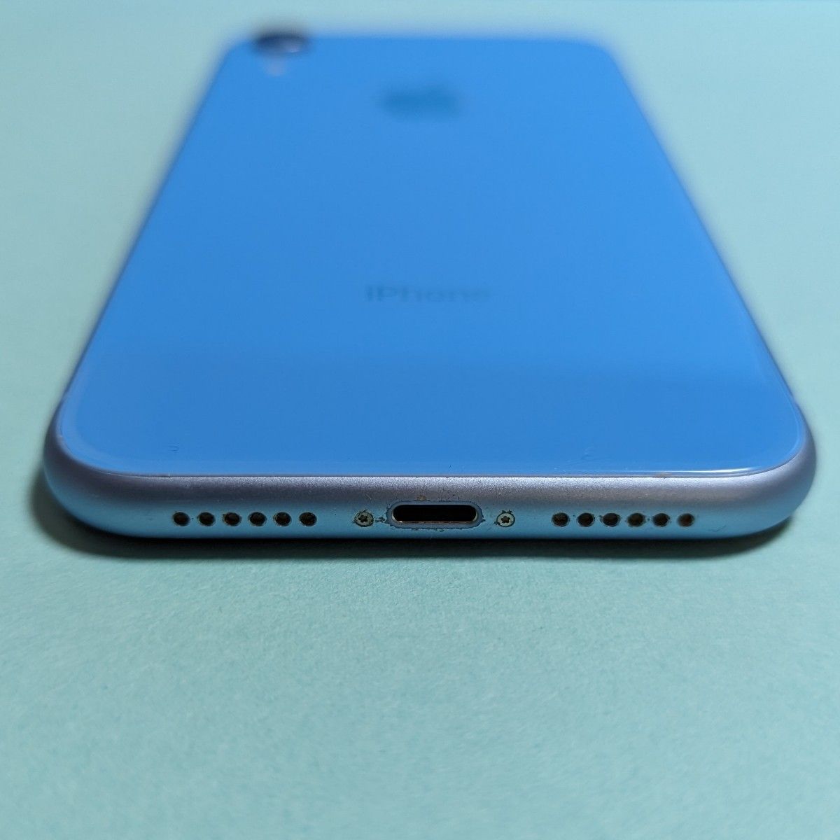 バッテリー87%】iPhone XR 64GB ブルー SIMフリー 最新iOS17 ガラス