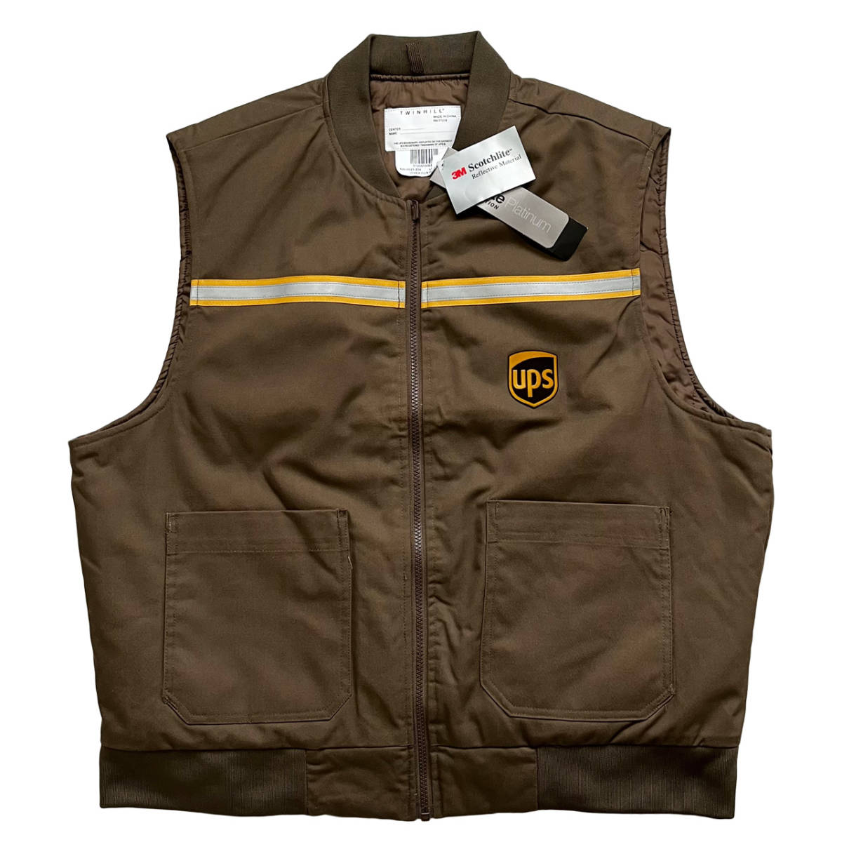 タグ付き UPS ユーピーエス 企業 ベスト ユニフォーム リフレクター