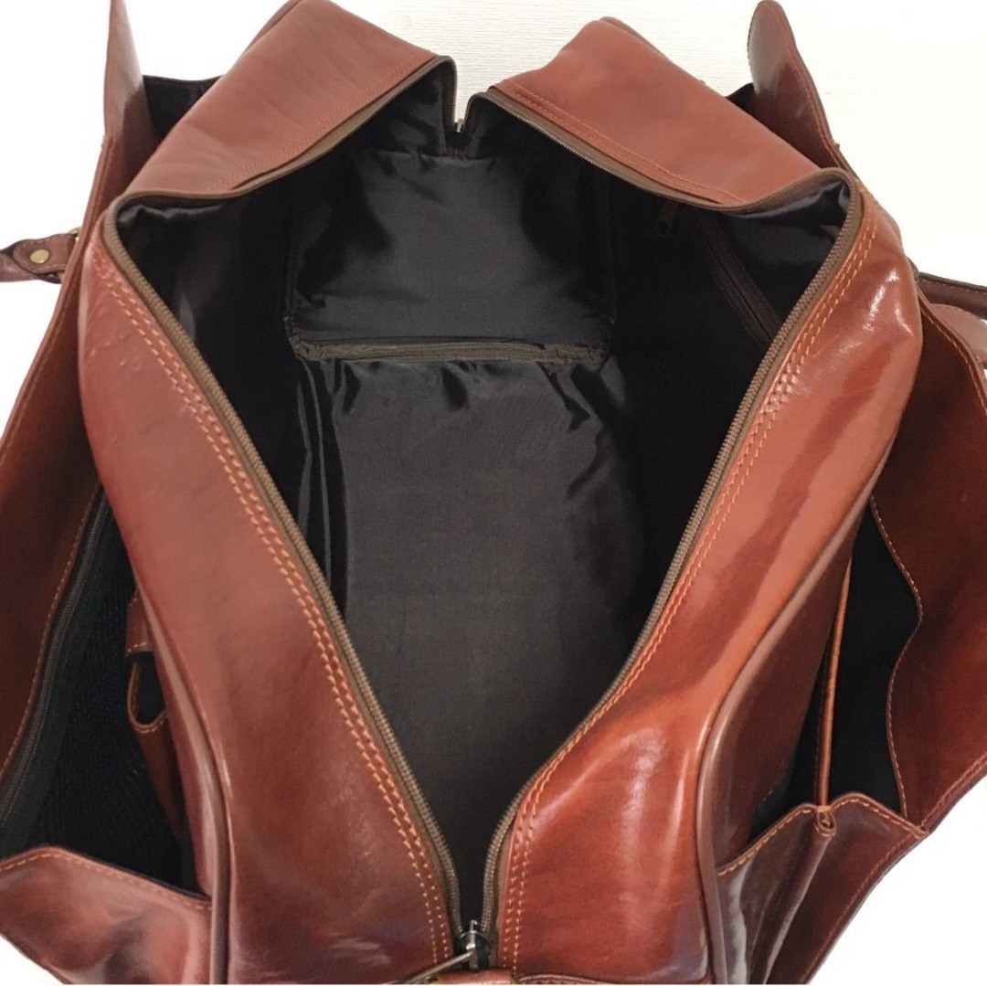 SNOBBISTスノビスト イタリアンレザー本革オールレザーボストンバッグ