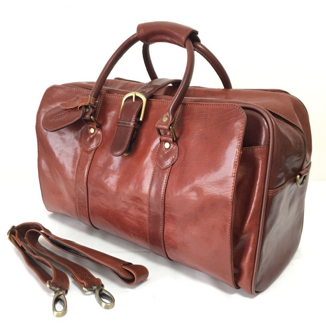 SNOBBISTスノビスト イタリアンレザー本革オールレザーボストンバッグ