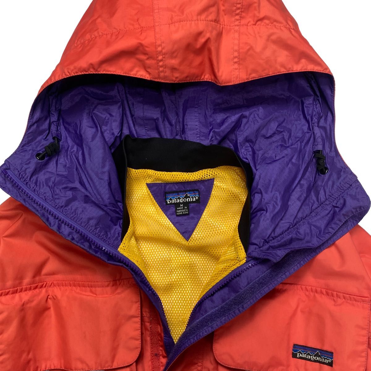 90s Patagonia パタゴニア スカノラックジャケット サーモンピンク M