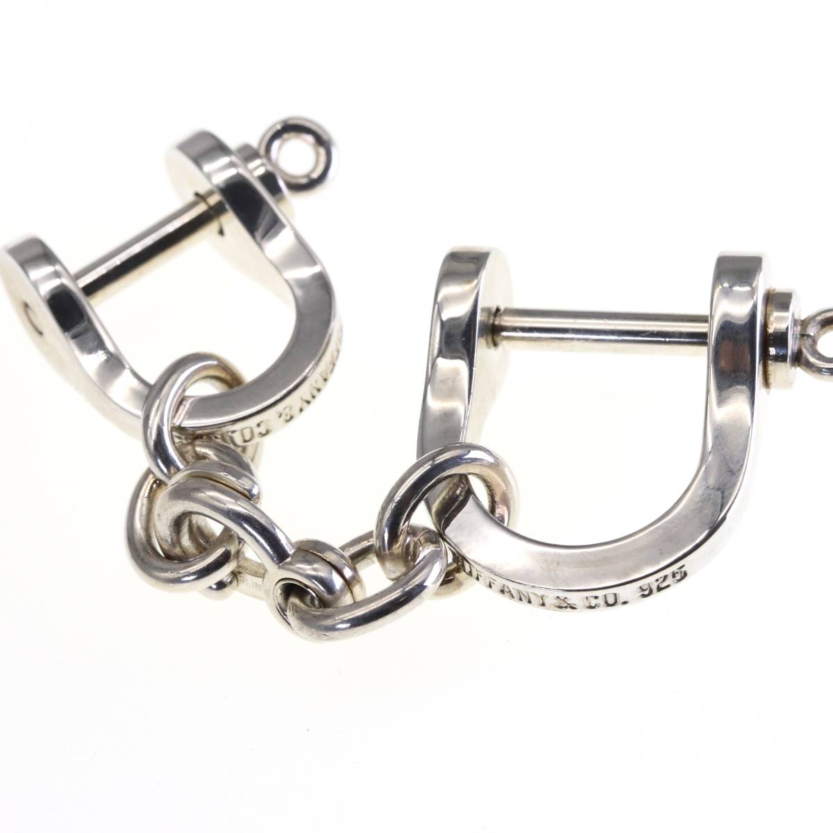 美品 ヴィンテージ 希少 ティファニー ダブルシャックル キーリング