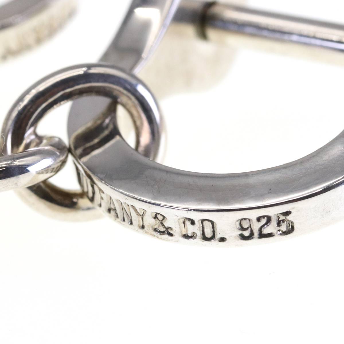 美品 ヴィンテージ 希少 ティファニー ダブルシャックル キーリング