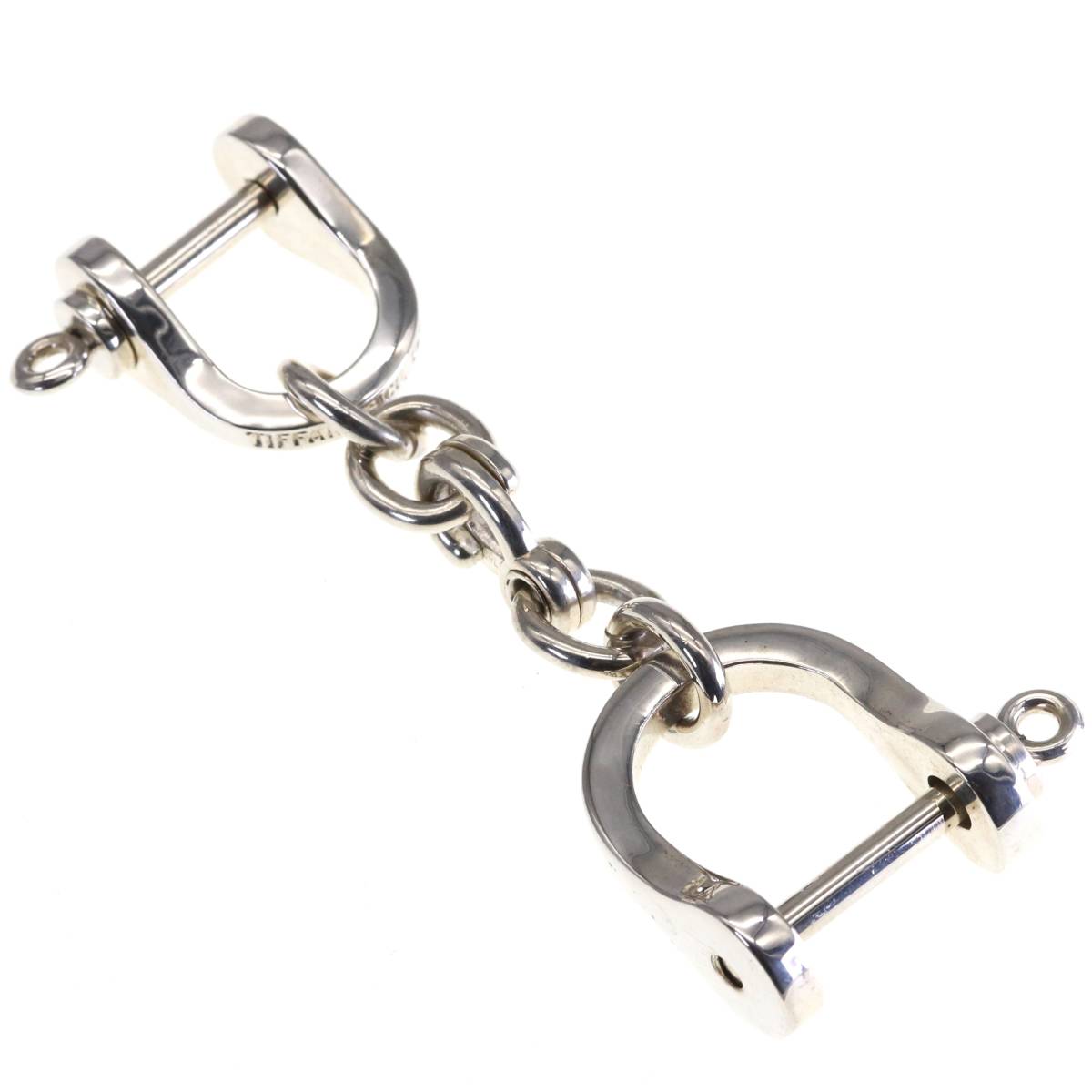 美品 ヴィンテージ 希少 ティファニー ダブルシャックル キーリング