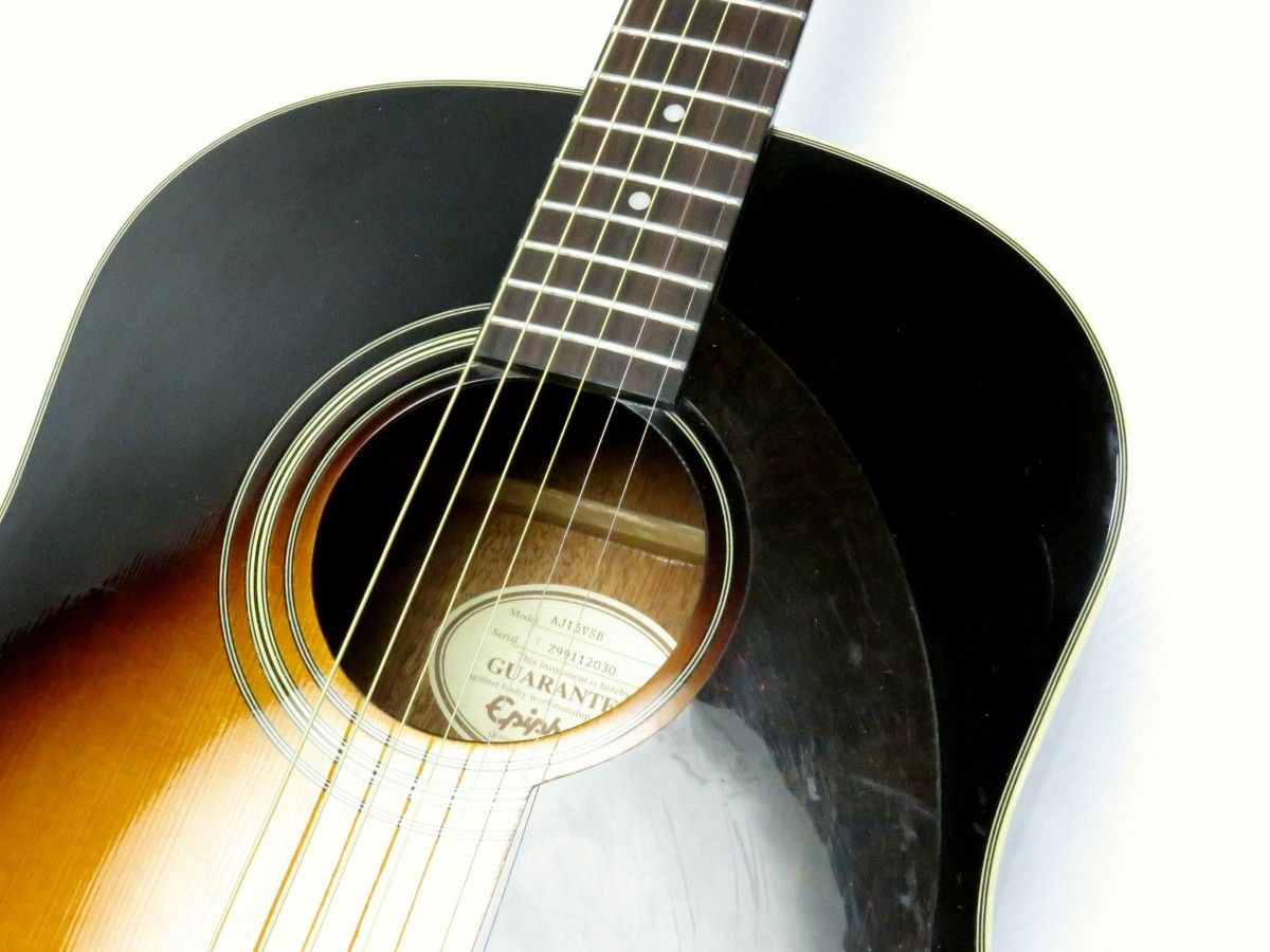 音出しOK Epiphone エピフォン AJ15VS エレアコ ピックアップ