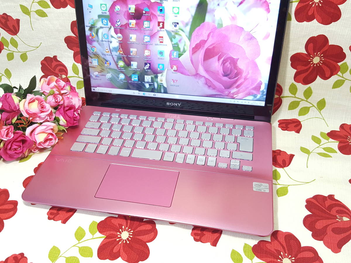 新Window11搭載/タッチパネル搭載/新品SSD512/ピンク色VAIO/3世代Core