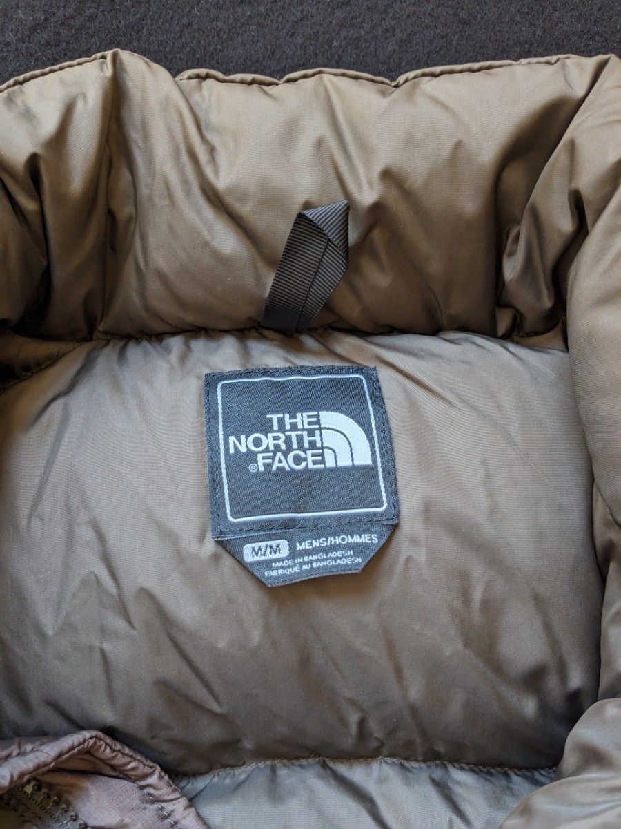 ザ ノースフェイス センターロゴ ヌプシ ダウン Mサイズ 700 茶色