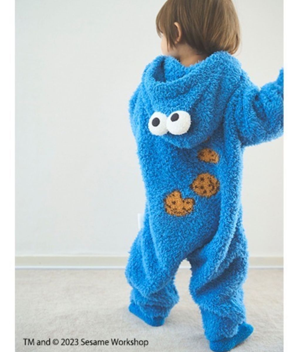 gelato pique セサミストリート クッキーモンスター ロンパース 80
