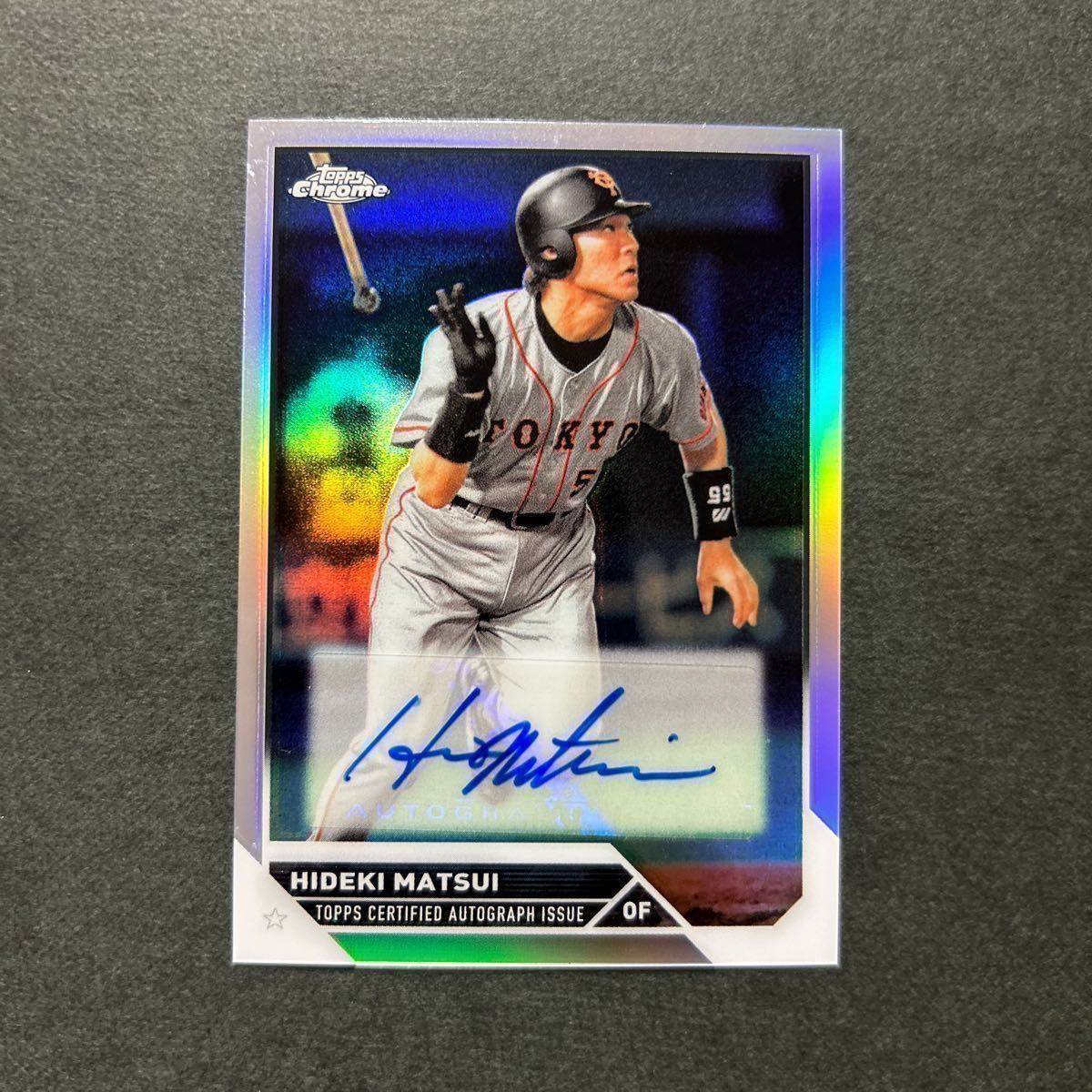 Yahoo!オークション - 2023 Topps Chrome NPB 松井秀喜 直筆サインカー