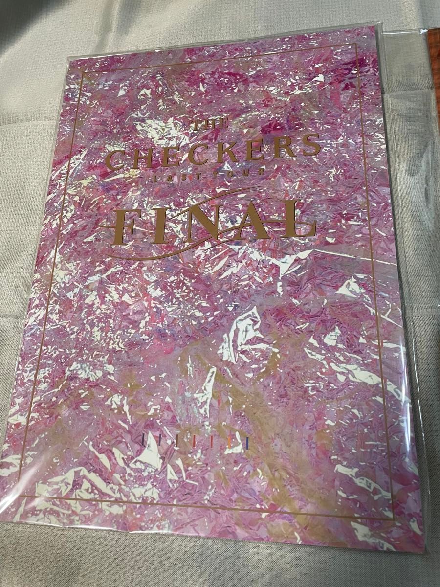 新品チェッカーズ ファイナルツアー 復刻版パンフレットCD 特典クリア