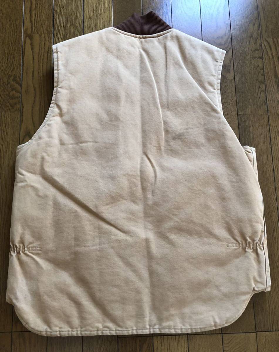 希少 USA製 星タグ カーハート ベスト carhartt ダックワーク ブラウン