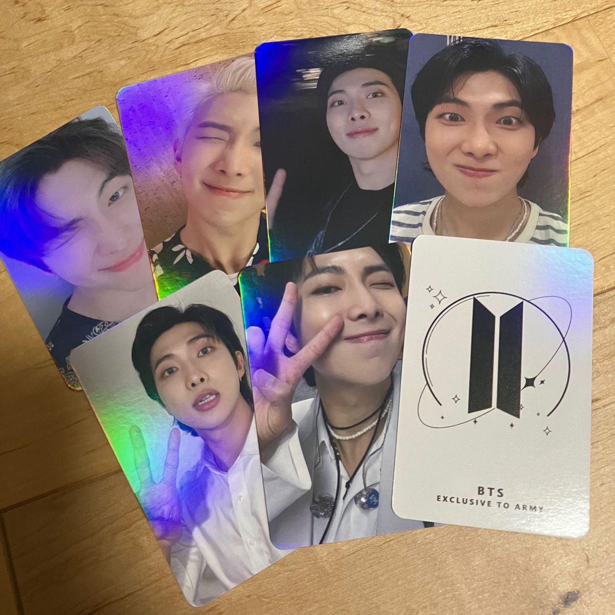 BTS 防弾少年団 トレカ7枚セット ナムジュン RM ホログラム 自撮り Rap