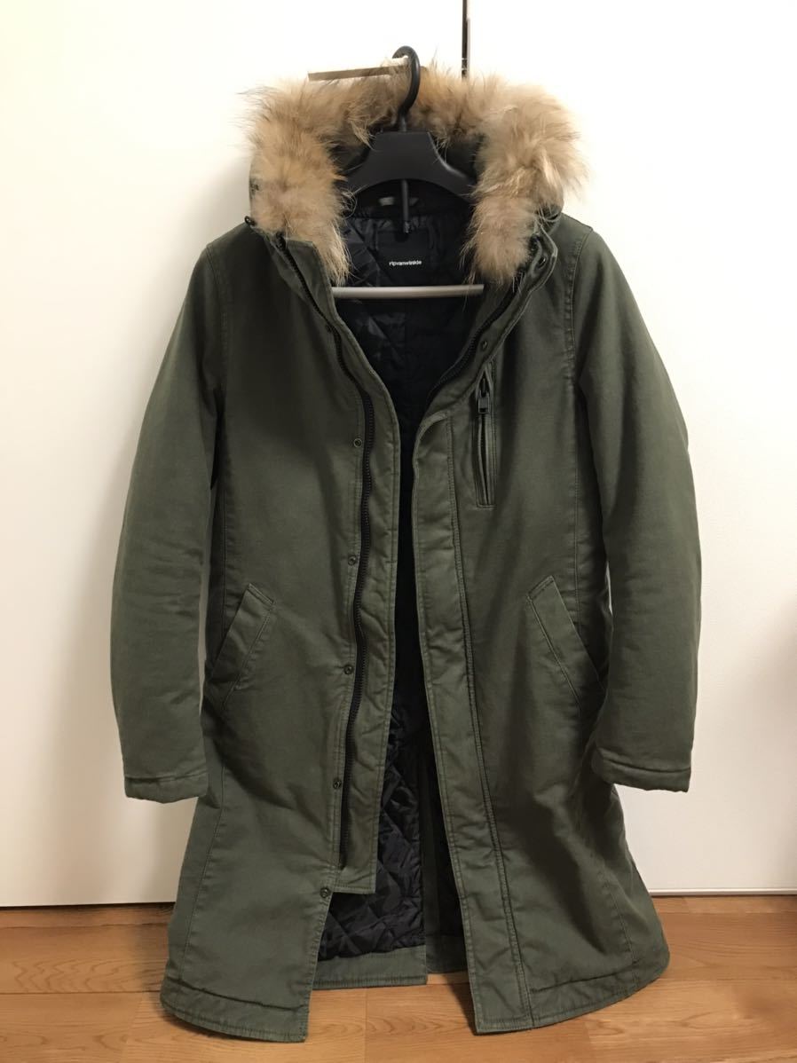 美品 送料無料 リップヴァンウィンクル n3b モッズコート ripvanwinkle