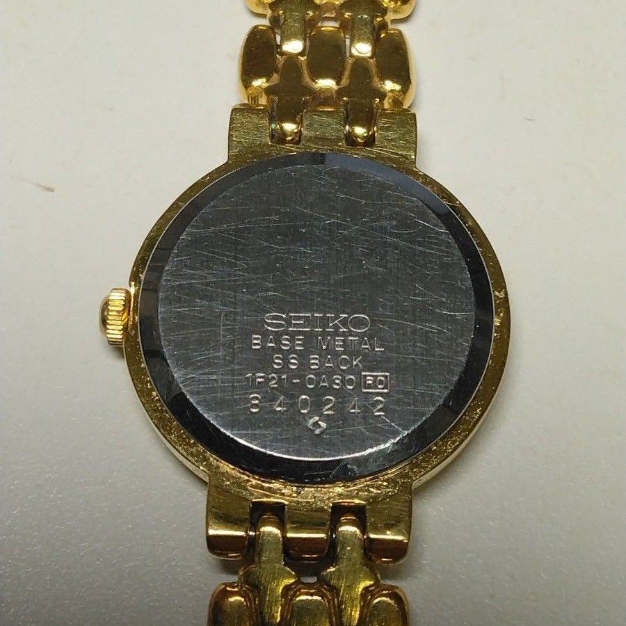ジャンク品】SEIKO セイコー ティセ レディース クオーツ腕時計 1F21