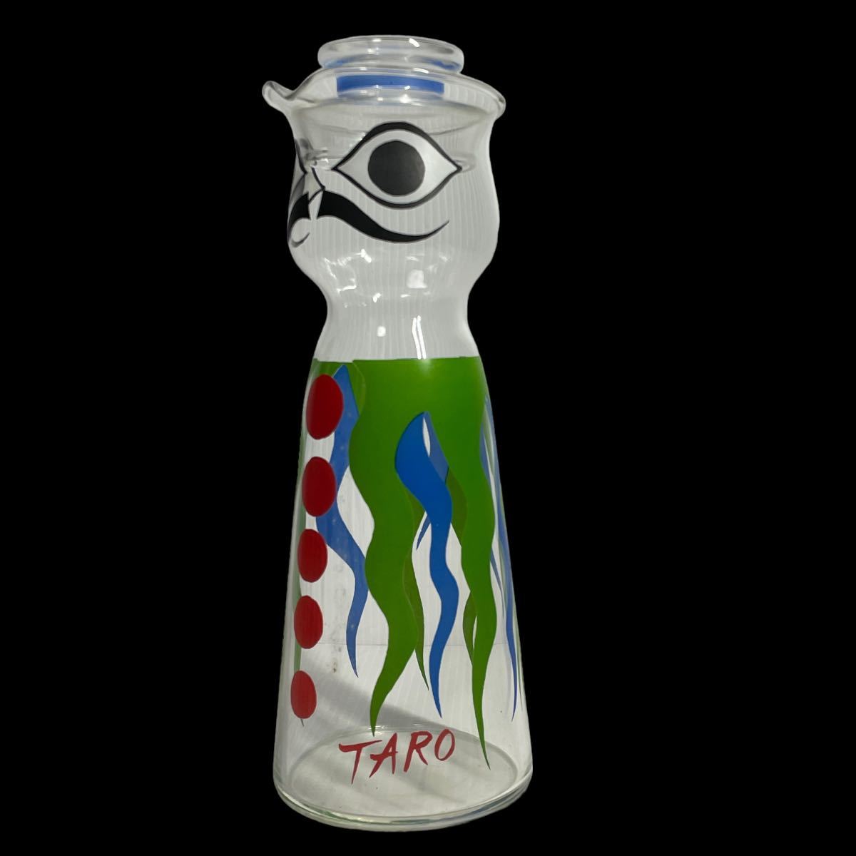 岡本太郎 作 水差し男爵 キリン ノベルティー ガラス 水差し