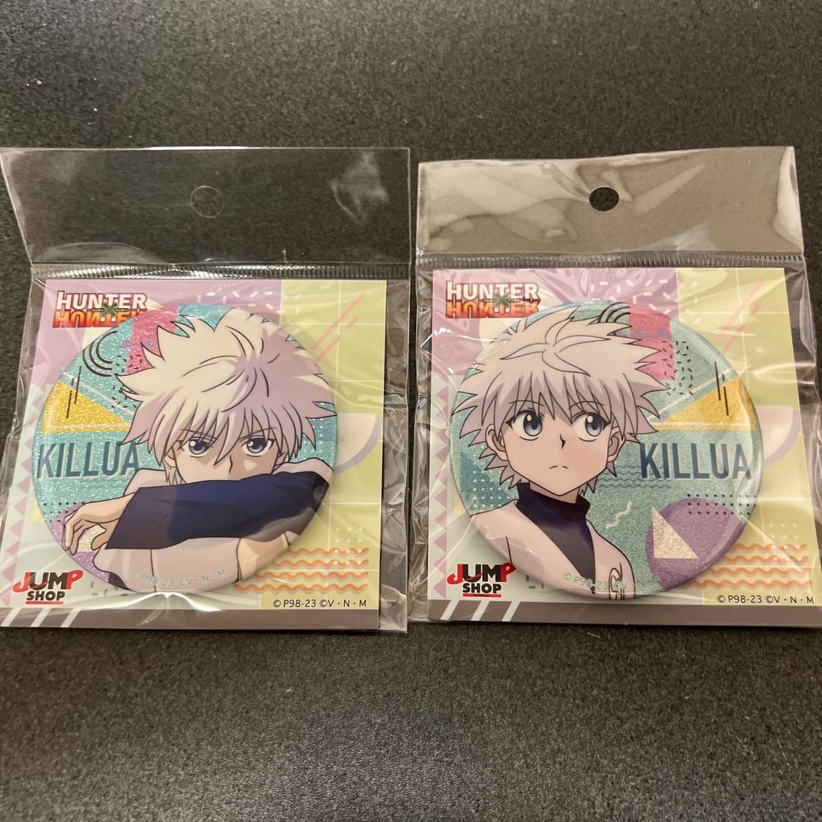 ハンターハンター グリッター 缶バッジ キルア ジャンプショップ