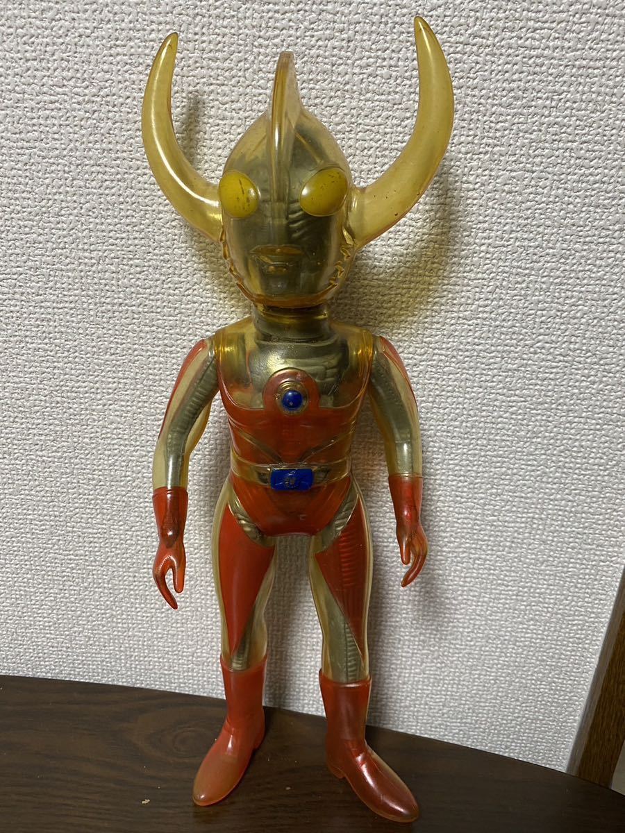 Yahoo!オークション - 当時物 ブルマァク ウルトラの父 ソフビ クリア