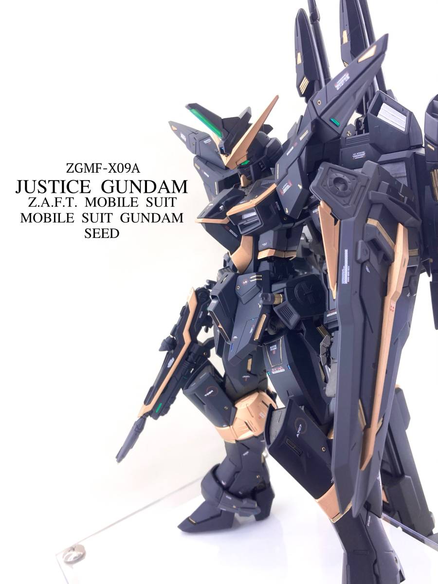 Yahoo!オークション - MG 1/100 ジャスティスガンダム 全塗装完成品【