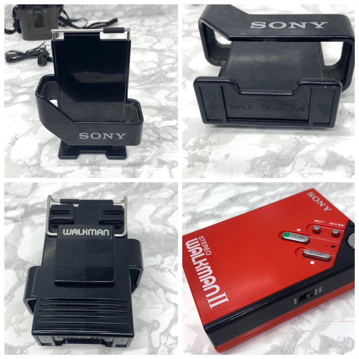 通電確認】 SONY WM-2 ウォークマン2 ホルダー 人気のレッド WALKMAN