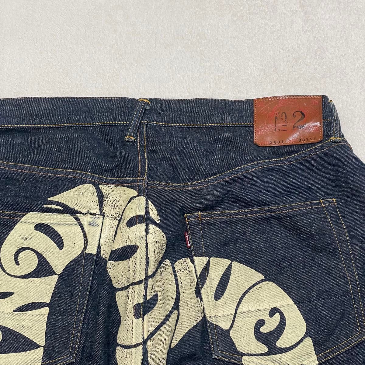 EVISU エヴィス 2001 no2 ビックカモメ 黄耳 デニム mighty デニム