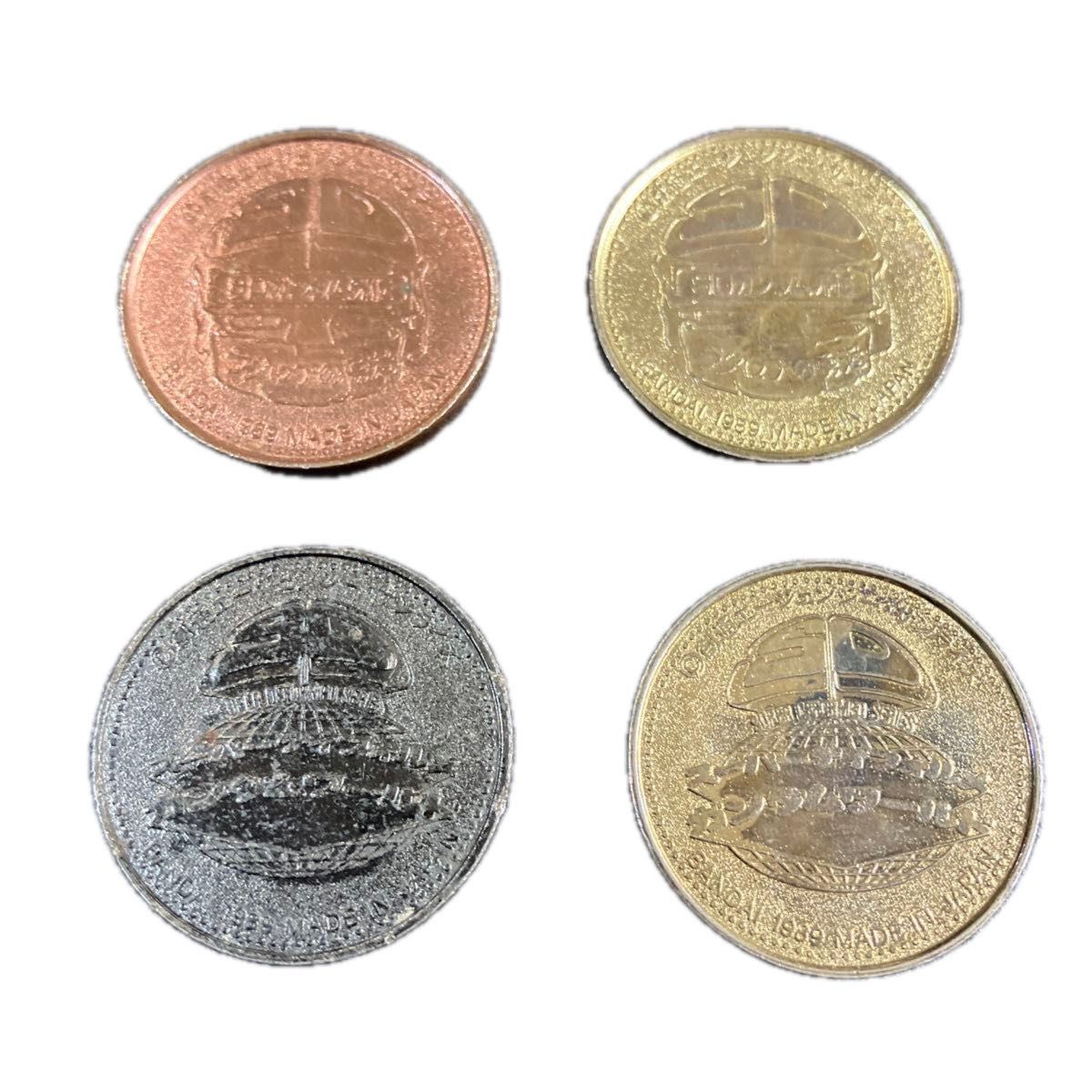 ガンダムメダル4枚セット 1989年SDガンダム スーパーディフォルメ