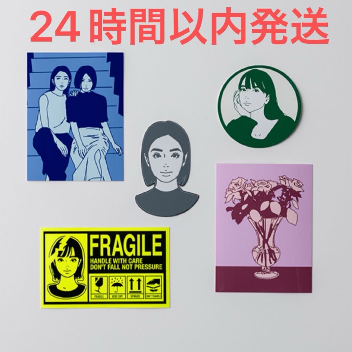 KYNE FRAGILE ステッカー ON AIR ピンク ホワイト オレンジ KYNE