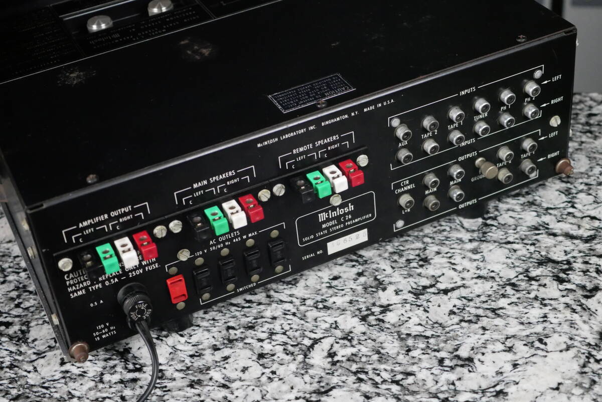 Yahoo!オークション - Mcintosh マッキントッシュ C26 プリアンプ 同社