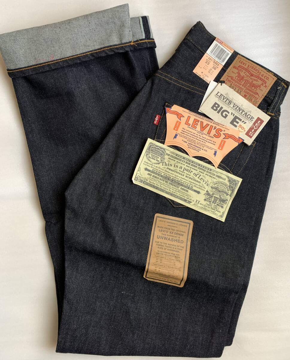バレンシア工場】Levi's LVC 501XX 1955年モデル 501-0003リジッド W33