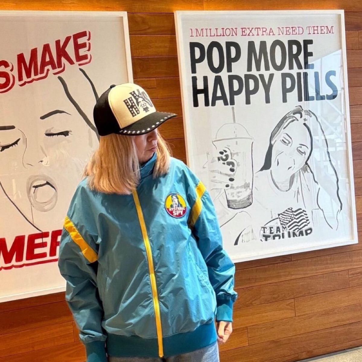 新品】ヒステリックグラマーSEE NO EVIL スタッズメッシュキャップ