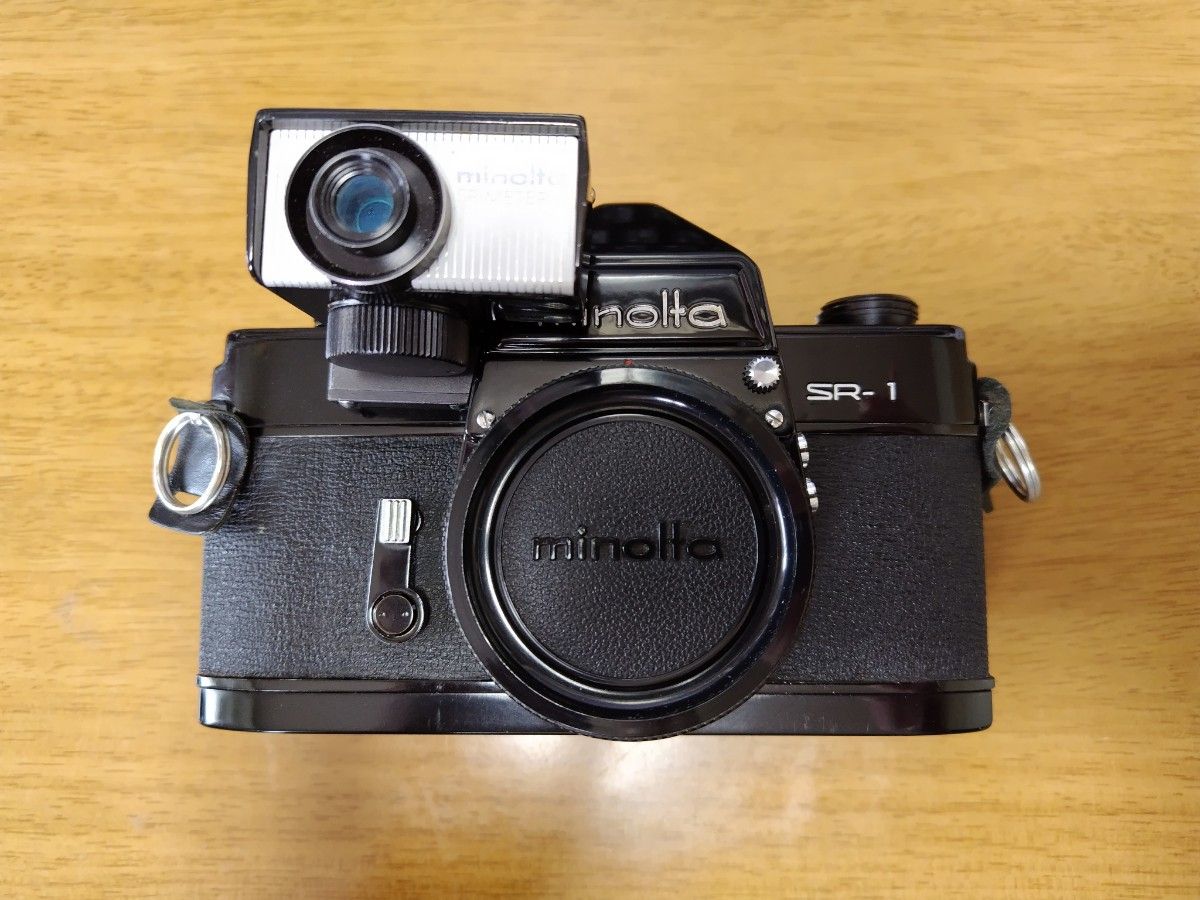 希少品】minolta ミノルタ SR-1 ブラック ボディ SR-METER-2 露出計 付