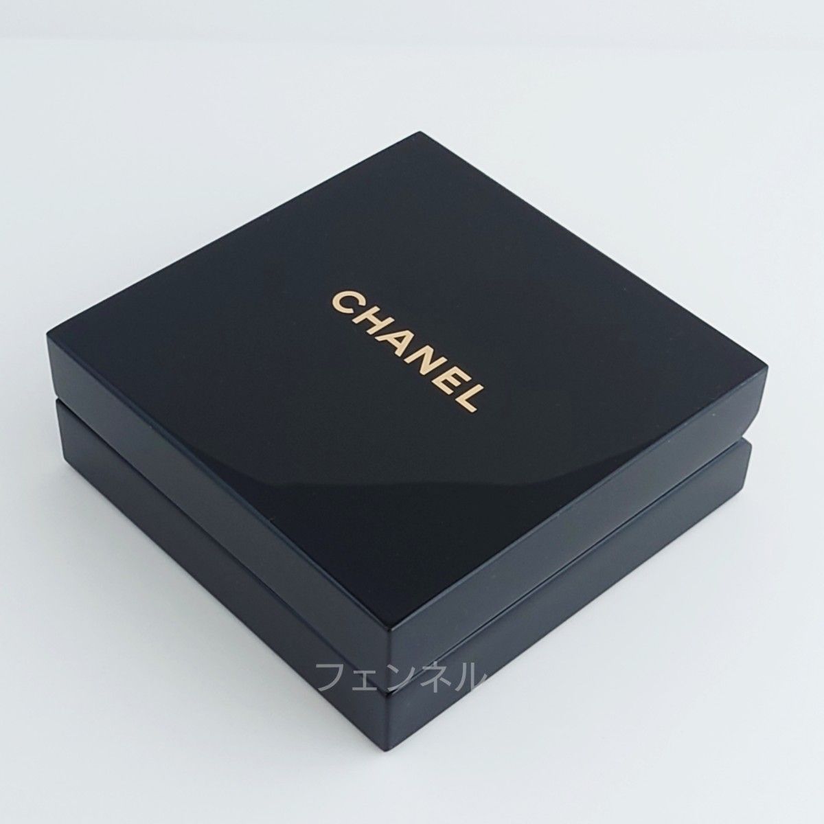 新品 シャネル ブラック スクエア 木製ボックス 正方形 口紅 ルージュ