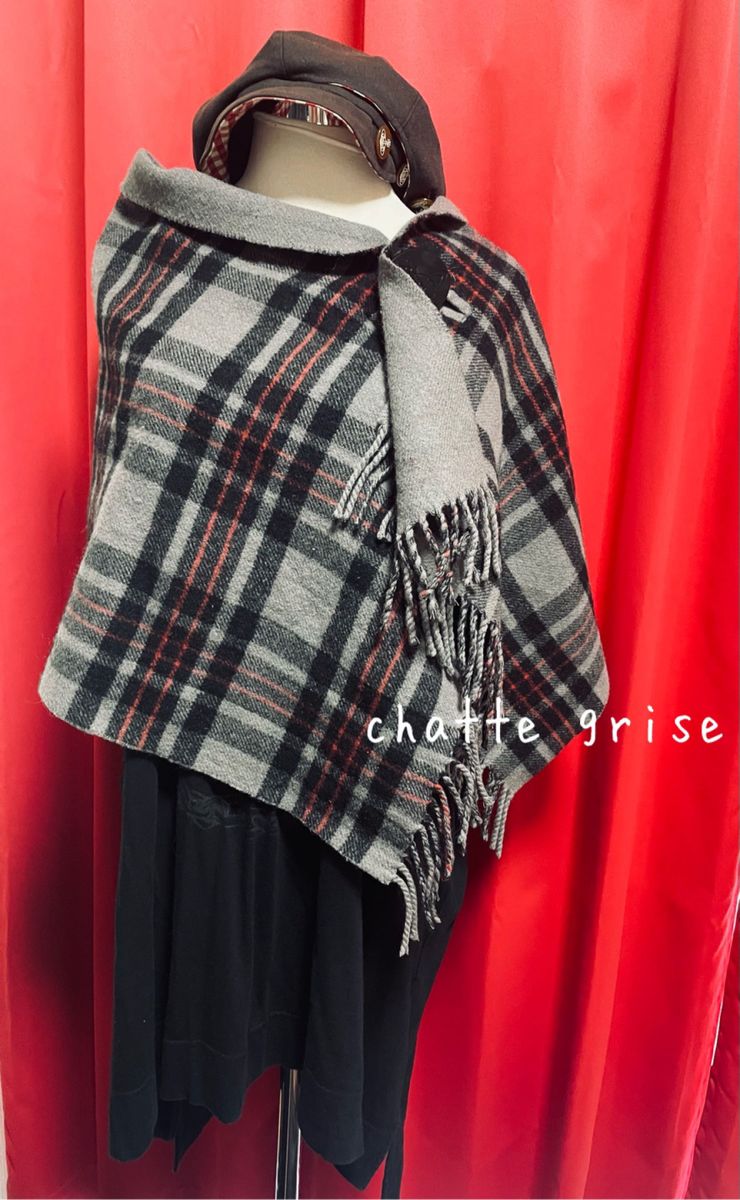 ヴィヴィアンウエストウッドVivienneWestwoodグレー黒チェック