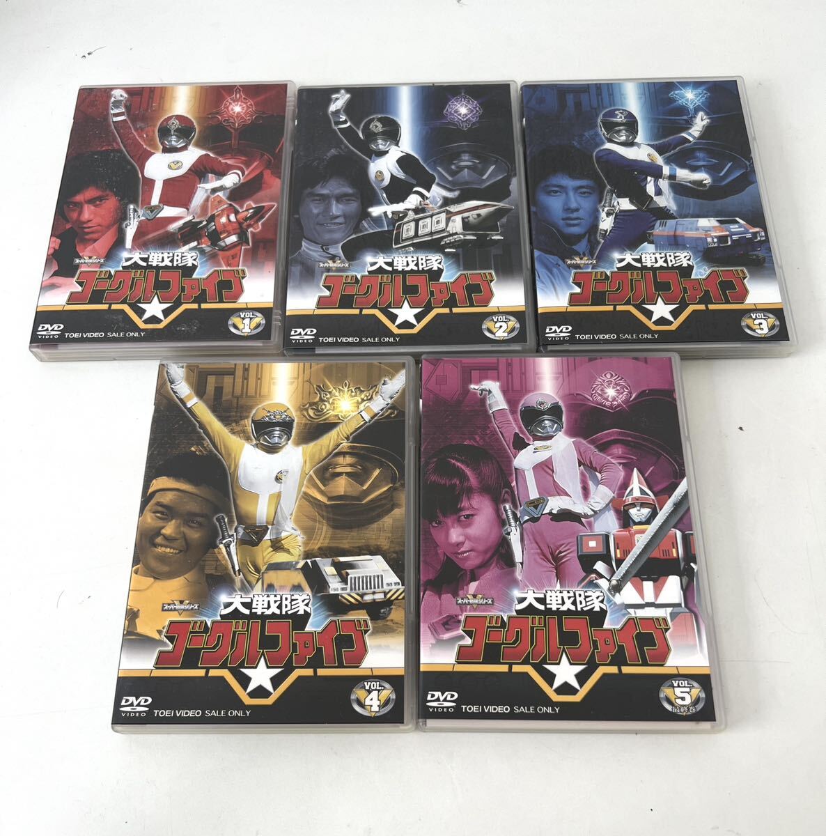 Yahoo!オークション - DVD 全5巻セット 大戦隊ゴーグルファイブ スー