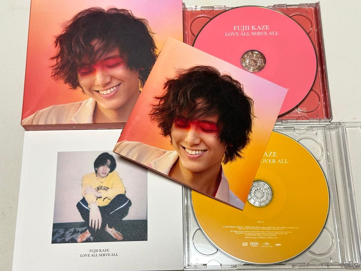藤井風 LOVE ALL SERVE ALL 初回盤 カバー CD 付き 2枚組 FUJII KAZE